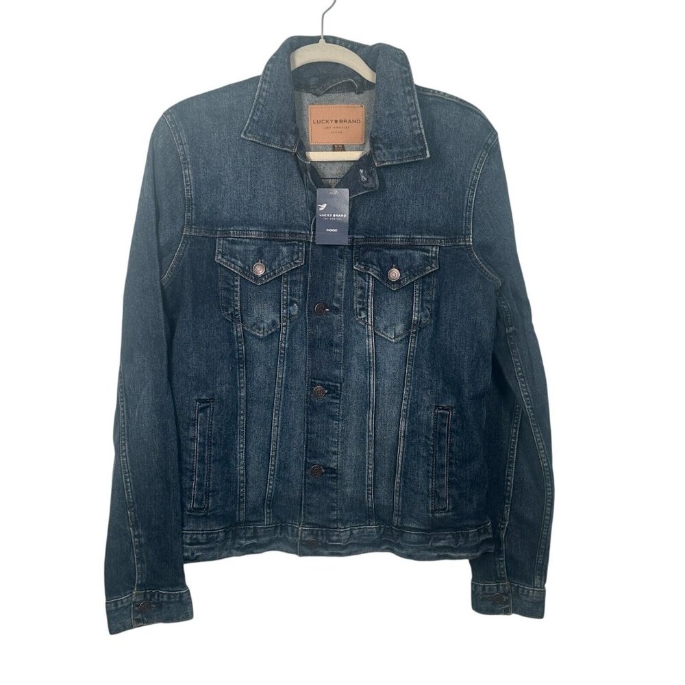 Lucky Brand Men's Denim Indigo Jean Jacket Size Medium Retails $99